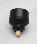 2 Pack Brass Welding Adapters 10/25 Male To 35/50 Female For Welding Machines And Plasma Cutters Push Twist Lock Brass Fittings Durable 905-BIW Connector, brass body close-up