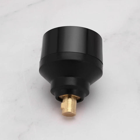 2 Pack Brass Welding Adapters 10/25 Male To 35/50 Female For Welding Machines And Plasma Cutters Push Twist Lock Brass Fittings Durable 905-BIW Connector, brass body close-up