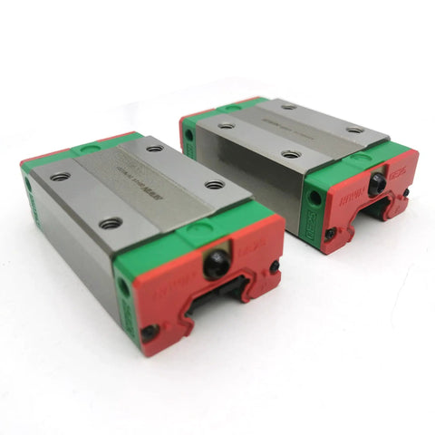 Linear Guide Rail Kit For CNC Machines And 3D Printers QEH20 Series Carriage And Slider Interchangeable Blocks For Smooth Rock Solid High Precision Motion Control In Everyday Automation, two blocks