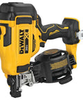 20V Max Brushless 15 Degree Cordless Roofing Nailer With Tool Free Nail Tray Battery Powered Yellow And Black