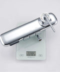 Wall Mount Shower Systems with Rain Shower Handheld and Tub Spout Chrome weighing 2285g on a digital scale.