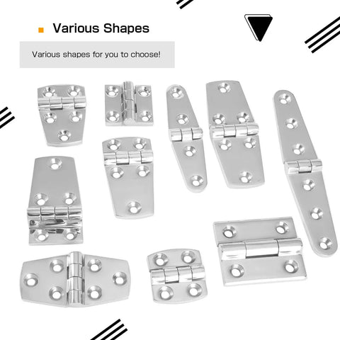 Heavy Duty Square Marine Hinge Built Tough As Nails From Top Tier Sus316 Stainless Steel With Sleek Swinging Motion And Elite Rust Defense For Boat Decks And Cabin Doors Selling As A 1.97 Inch Two Pack Setup