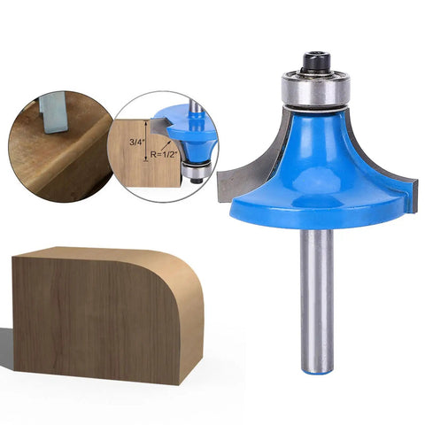 Hot Coated 1/4 Inch Shank Round Over Router Bit For Woodworking Pro Vibe Smooth Trimming On Plywood, Particle Board And MDF Cutting Tools.