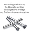Heavy Duty ER8 ER11 ER16 ER20 ER25 ER32 Extension Rod For CNC Milling Machine With Ultra Low Runout, three steel rods for precision machining.