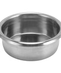 58mm Espresso Portafilter Basket For Home Machines, 18g 304 stainless steel filter, shown from a side angle