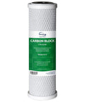 Replacement 5 Micron CTO Carbon Block Water Filter Cartridge 10 Inch By 2 And A Half Inch For Under Sink RO Filtration Systems Removes Up To 99 Percent Chlorine Odor And Taste, Protects Family, Appliances, And Ice Maker product image