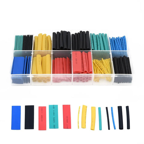 Dope 280pc Heat Shrink Tubing Kit With 2 To 1 Ratio Wire Cable Sleeves Assortment In Multiple Colors For Electrical Projects And Secure Insulation Connections That Fit Perfectly, assorted sizes in organizer case