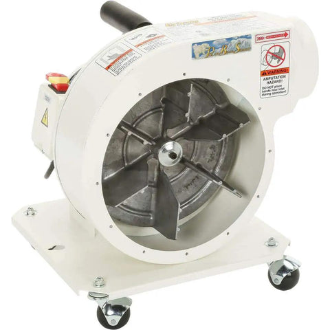 1 HP Light Duty Dust Collector From Polar Bear Series, Portable 4 Inch Intake, white exterior, durable steel build