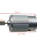 RS550 12V Two Pack High Torque Electric Motors For Kids Ride On Cars With A B C Gear Set 15000RPM Replacement Parts For 550 Gearbox
