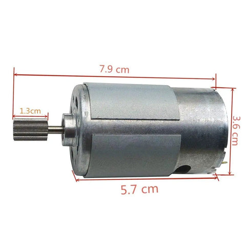 RS550 12V Two Pack High Torque Electric Motors For Kids Ride On Cars With A B C Gear Set 15000RPM Replacement Parts For 550 Gearbox