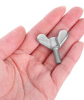 Premium M6 Stainless Steel Wing Nuts, No Sweat Butterfly Thumb Bolts For Flagpole Brackets And Yard Upgrades, Badass Rustproof Replacement Hardware With Smooth Grip And Dead Tight Lock Every Time in a hand.