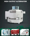 High Output 130 Amp Alternator Replacement For Ford Mustang 1994-2000, Thunderbird 1994-1997, Mercury Cougar 1994-1997