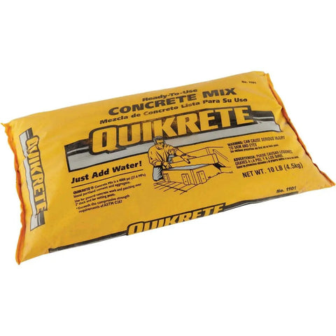 Ready To Use Concrete Mix 10 Lb gray bag for small repairs and patch jobs, easy to mix, durable and strong for DIY projects