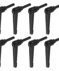 Eight Pack Adjustable Clamping Lever Handles M6 X 25mm Male Thread Bolts With Rotating Screw Locking Quick Release Ratchet Push Button