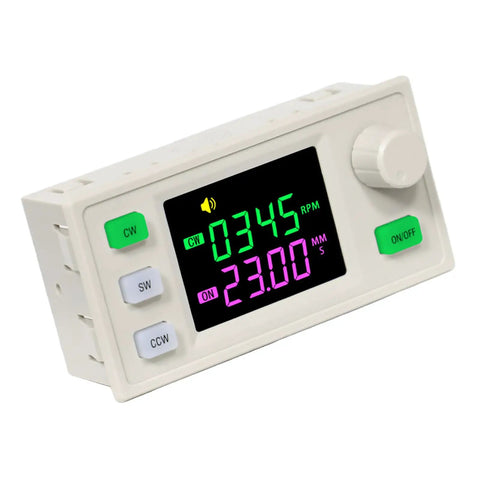 Four Wire Stepper Motor Controller With Large LCD Display For Industrial Automation, Configurable Motion Patterns And Adjustable Delay on white case