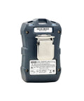Rear view of MSA ALTAIR 2X single-gas detector for ammonia (NH3); charcoal handheld portable gas monitor with belt clip