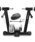 Indoor Bike Trainer Stand For Home Gym With Quiet Fluid Resistance Wheel Fits Road Bikes From 26 To 29 Inches And 700C Compatible