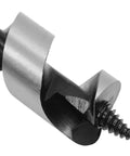 Close-up of a tungsten bit from the Kickass 25.4cc Gasoline Punch Drill And Concrete Breaker Kit, featuring sharp edges for effective chiseling.