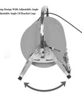 Folding Cable Payoff Stand With Three Quarter Reels for construction sites showing adjustable angle bracket legs