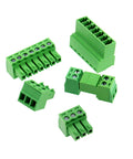 Two Pack Eight Pin Three Point Five Millimeter Pitch Screw Terminal Block Connector Plug And Play Quick Male And Female Phoenix Type