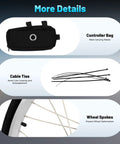 26 Inch Electric Bike Conversion Kit 48V 1000W Rear Hub Motor With 460 RPM PAS Sensor And LCD Display accessories detail view