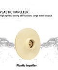 Plastic impeller for Heavy Duty Portable Submersible Utility Pump 1110 GPH, designed for efficient water flow and suction.