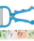 Portable Facial Hair Remover Spring Tool For Women, Manual Epilator With Stainless Steel Coils And ABS Construction, Gentle On Chin And Facial Areas, On The Go Hair Removal For Smooth Skin, blue ABS body
