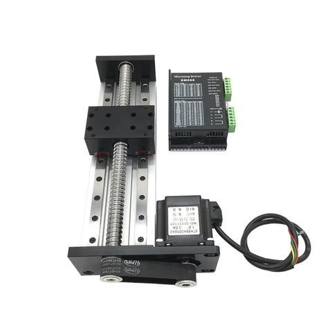 Heavy Duty Beefy Dual Rail Linear Guide System With Pulley Slide Stage 100 To 1000mm Stroke Side Sliding Table Kit Nama23 Motor Drive 2Nm SFU1204