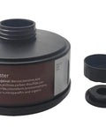 Organic Vapors Canister For 40mm Gas Masks RD40 Compatible Respirator Filter with cap and seal, 1 Pack