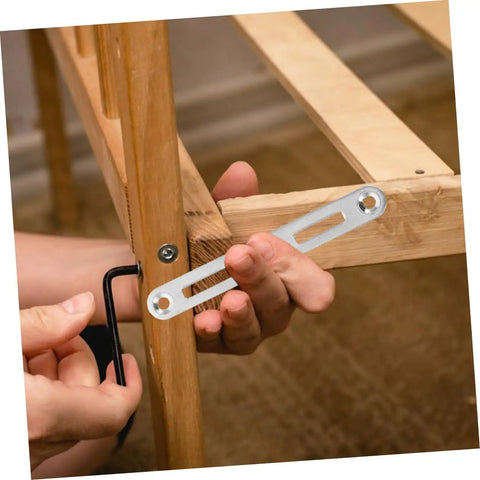 Dang Sturdy Bed Rail Brackets 6 Pack With Hook Screws And Fasteners For Securing Wood Headboards To Frames Heavy Duty Metal Furniture Hardware Quick Setup