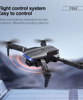 E88 Drone With Built In Screen Control And Dual Cameras hovering with stable auto hover and obstacle avoidance.