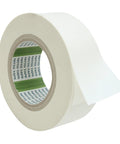 Double Coated Kraft Paper Tape 2 Inch By 36 Yard White With Beefy Grip Adhesion for crafts and industrial use, side view