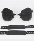 One Half Inch Thread Pedals For Indoor Cycling And Home Exercise Bikes With Toe Clips Universal Fit Durable PP Plastic