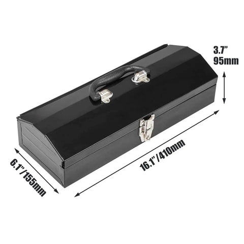 Must Have 15.5 Inch Plastic Storage Toolbox With Removable Tray And Adjustable Dividers For Effortless Organization In Home Garage Or Workshop