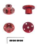 4 Pack 5mm Aluminum Alloy Rigid Flange Shaft Coupler For DIY Motors And CNC Projects, Durable beefy motor connector set