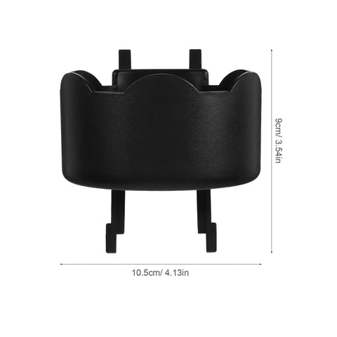 Black Plastic Aerosol Can Holder Wall Mount Organizer with dimensions for spray bottles and cans