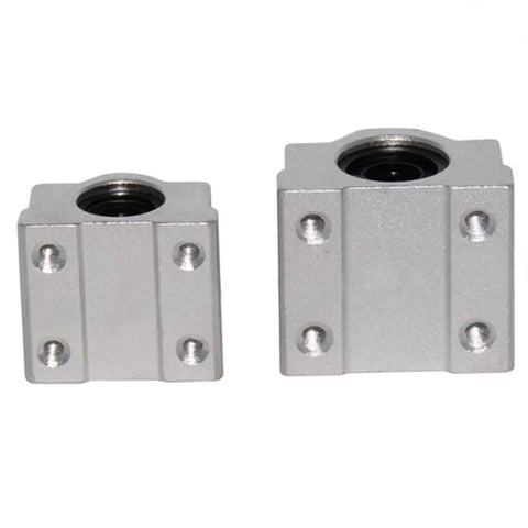 4 Piece Linear Motion Bearing Slides Kit For CNC Parts And 3D Printers SCS6UU To SCS20UU Range High Precision Sliding Rails For Precision Machine Tools Includes SCS16UU Compatible Bearings, two aluminum bearing blocks