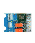 Shop Tough Power Control Board And Hydraulic Valve Actuator Circuit Module With Slick Flow Regulation And No Hassle Installation For Heavy Duty Equipment Fixes, top view of electronic circuit board with connectors and relays.