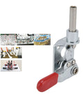 Close-up of Push Pull Quick Release Toggle Clamp For Metal Plates And Electronic Equipment Installation With 40kg Capacity GH301CR