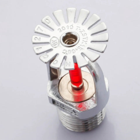 6 Pack Full Copper Fire Sprinklers 68 Degree Pendant Style Fast Response Auto Trigger Shutoff with red trigger.