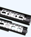 16 Inch Full Extension Drawer Slides Set, Telescopic Ball Bearing Rails, Black 2 Pack For Smooth Sliding, Rust Resistant And Durable