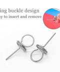 20 Pack Heavy Duty Stainless Steel Archery Target Pins with Loop Handle, three point six inch length for thick foam targets.
