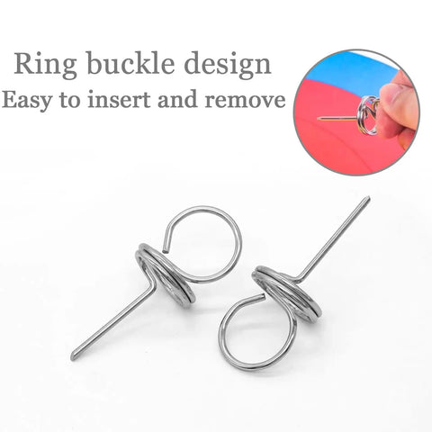 20 Pack Heavy Duty Stainless Steel Archery Target Pins with Loop Handle, three point six inch length for thick foam targets.