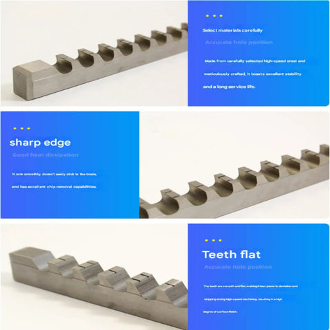 D Grade M2 10mm Keyway Pusher And HSS Steel Keyway Puller for Slot Milling and Slotting Broach, precision tool image