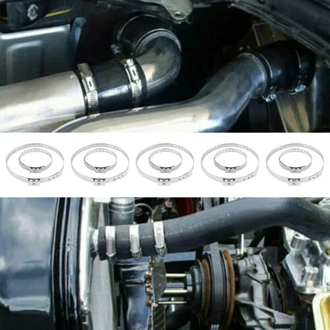 10 Pack CV Boot Clamps Kit With Stainless Steel Banding Tool, Adjustable Large 50 to 120mm And Small Clamps, installed on car axle