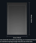 80 Pack Clear Pvc Heat Shrink Wrap Bags 10 By 16 Inches dimensions showing 40cm by 26cm for secure packaging.