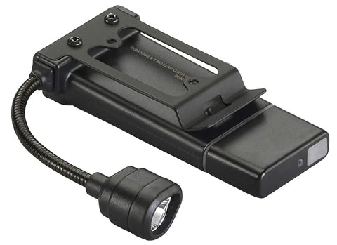 ClipMate EDC Ready Hands Free Clip On Light With White And Red LEDs, Rechargeable, 70 Lumen Beam, USB Wall Adapter, Black