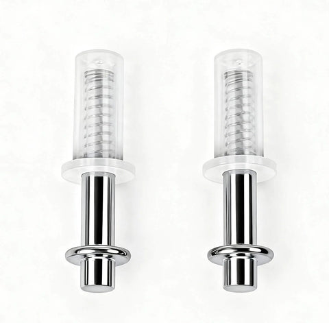 Spring Loaded Bifold Door Top Pivot Set, 2 Pcs Closet Door Hardware Repair Part for 1 1/8 to 1 3/8 Inch Doors