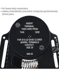 Get That Heavy Duty Crimping Tool Kit For Your Auto Repair Gig With Professional Multitask Terminals And Weather Pack Removal Gear That Makes Wiring Jobs Super Dope And Effortless Every Single Time. Black carbon steel crimping tool for 20-22 gauge closed barrel terminals