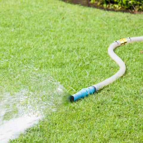 Garden hose repaired with Four Pack Garden Hose Repair Kit With Stainless Clamp For Three Quarter Inch To Five Eighths Inch Hoses.